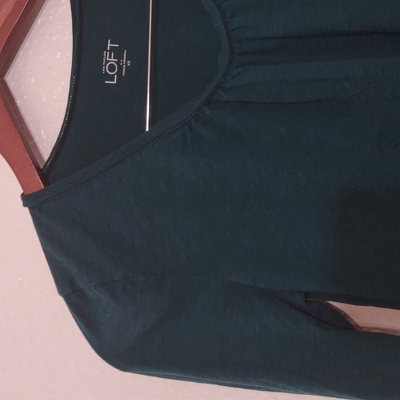 PRE OWNED ANN TAYLOR LOFT FOREST GREEN SIZE XS - Picture 3 of 9